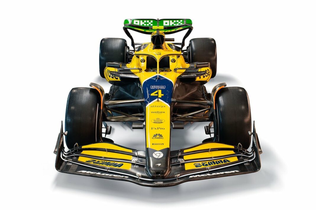 f1:-por-que-mclaren-optou-por-nao-tirar-laranja-de-partes-do-carro-que-homenageia-senna-em-monaco