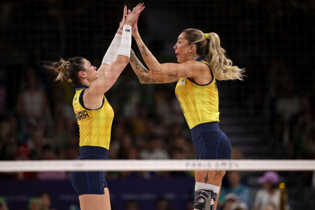olimpiadas-2024:-brasil-da-show-e-derrota-o-japao-no-volei-feminino