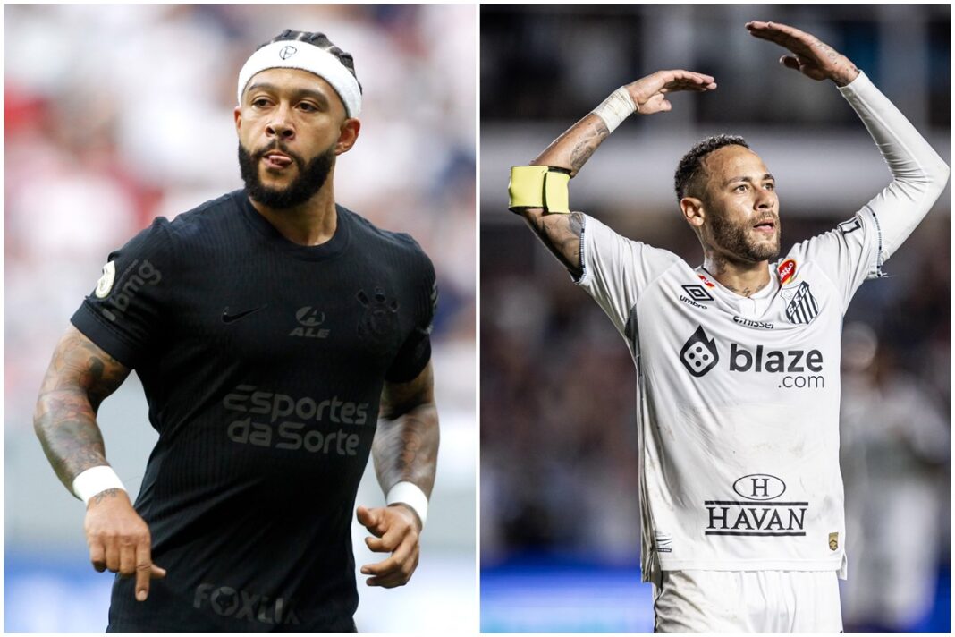 memphis-x-neymar:-embate-entre-craques-esquenta-classico-alvinegro
